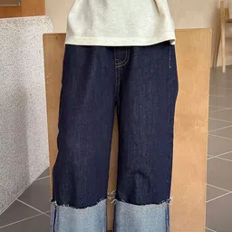 LULU & SKY Girls Wide Leg High-Rise Jeans image 4