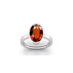 Pranjal Gems Unisex 6.25 Ratti Gomed/Hessonite Studded Finger Ring-picture-27