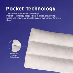 Sleepstore White Set of 2 Fibre Filled Polyester Sleep Pillow image 4