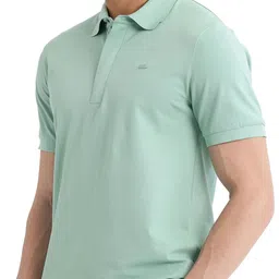 RARE RABBIT Men Solid Polo Collar Cotton T-shirt image 2