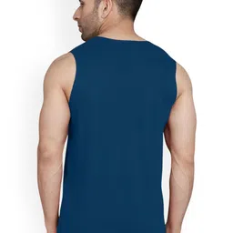 Slowloris Men Pack of 2 Printed Sleeveless Bio-Wash Innerwear Vests image 3