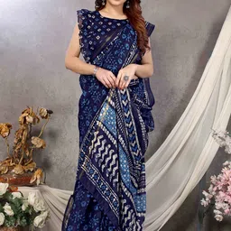 kalini MIRCHI FASHION Batik Zari Ready to Wear Saree-picture-6