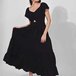 CORSICA Puff Sleeve Maxi Dress-picture-28