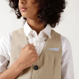 One Friday Boys Cotton Printed Sleeveless Waistcoat image 4