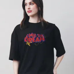 Mad Over Print Women Printed Applique T-shirt-image-77