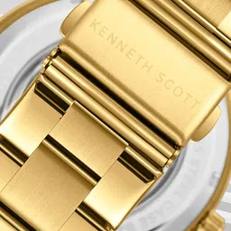 KENNETH SCOTT Men Dial & Stainless Steel Bracelet Style Straps Analogue Automatic Watch K24324-GBGB image 3