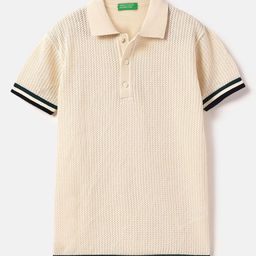 United Colors of Benetton Boys Polo Collar Pure Cotton T-shirt-picture-27