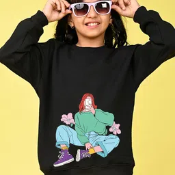 NUSYL Girls Printed Sweatshirt-image-64