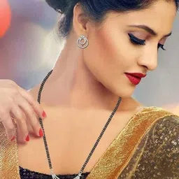 Urbalaa Artificial Stones Studded & Beaded Mangalsutra-picture-12