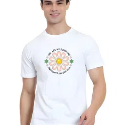 KaamBhari Graphic Printed Round Neck Pure Cotton T-shirt-image-35