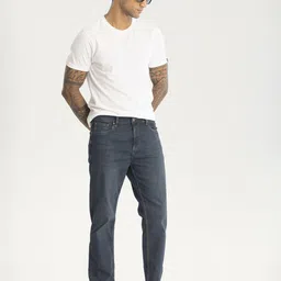 Snitch Men Comfort Relaxed Fit Light Fade Stretchable Jeans image 4