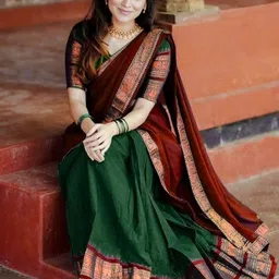 harshiv textile Self Design, Printed Semi Stitched Lehenga Choli image 1