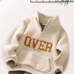 FOREVER FRIDAY Boys Typography Embroidered High Neck Full Sleeves Pullover Sweatshirt-picture-18