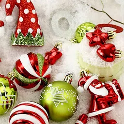 Little Surprise Box LLP 50Pc Naughty Elf Christmas Tree Ornaments Xmas Tree Decoration Set image 2