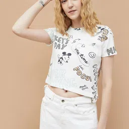 Ginger by Lifestyle Women Mickey Mouse Raw Edge T-shirt-picture-17