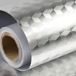 Aura Grey Hexa Printed Self Adhesive Wall Sticker-picture-37