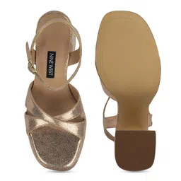 Nine West Leather Ethnic Block Sandals image 2