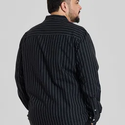 Snitch Men Pinstripes Opaque Striped Casual Shirt image 2