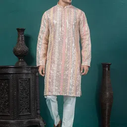 EKYAA Men Printed Thread Work Kurta-picture-42