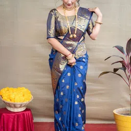 amirat Woven Design Pure Silk Paithani Saree image 2