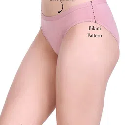 SHYAM SONS FLAIR Women Pack Of 3 Mid Rise Bikini Briefs image 4