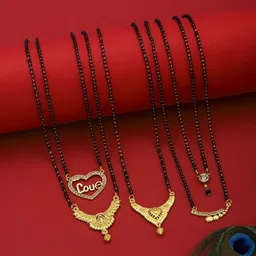 VEMISHTI Gold-Plated Mangalsutra-image-88