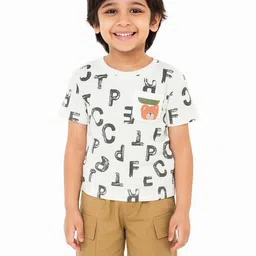 POP STREET KIDS Boys Printed Round Neck T-Shirt With Shorts-picture-36