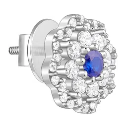 GIVA 925 Sterling Silver 18K Rhodium Plated Contemporary Studs Earrings image 3