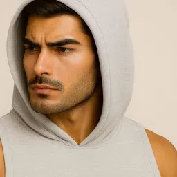 3Colors Printed Round Neck Gym Vest image 2