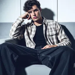 Flying Machine Men Relaxed Fit Tartan Checked Spread Collar Casual Shirt-image-93