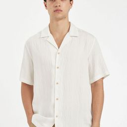 DeFacto Men Cuban Collar Textured Casual Shirt-picture-7