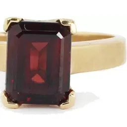 elitemart Unisex Brass Garnet Finger Ring-picture-37