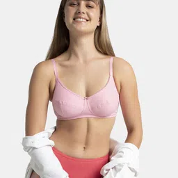 Jockey Wirefree Non-Padded Super Combed Cotton Medium Coverage Everyday Bra -1615 image 3