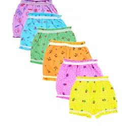 VastraMilap Kids Unisex Pack of 6 Multicolor Cotton Bloomers-picture-10
