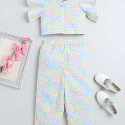 The Magic Wand Girls Printed Top with Trousers-image-86