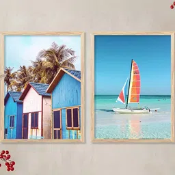 WALLLANE Brown Wood Wall Art-picture-32