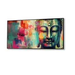 nestroots Green & Pink 1 Piece Canvas Religious Wall Paintings image 5