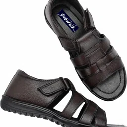 Browalk Men Brown Synthetic Leather Sandals image 3