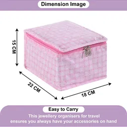 Aura Pink Set of 2 Regular Jewellery Organiser Organisers image 4