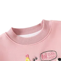 Hopscotch Girls Pink BLENDED Sweatshirts-picture-24