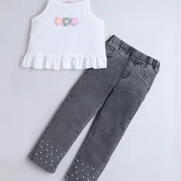 Hopscotch Girls Cotton Blend Printed Clothing Set-picture-26