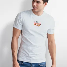 Seekbuylove Men Typography Printed Bio Finish T-shirt image 5