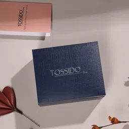 Tossido Men Striped Necktie & Pocket Square Gift Set image 4