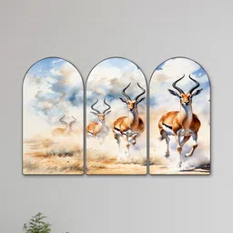 Myntra Elegant Homes Multicoloured Set of 3 Piece MDF Wall Fashion-picture-14