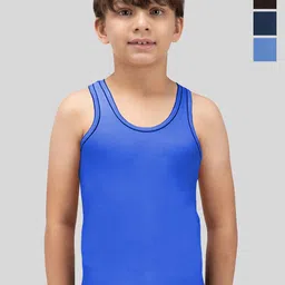 AMUL COMFY Boys Pack Of 5 Pure Cotton Innerwear Vests AC-DF-VE-RN-KIDS-ASSORTED-45-5PC-picture-11