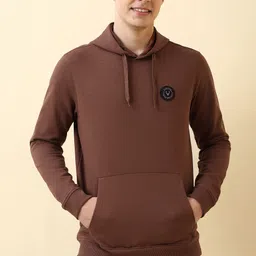 allen solly Men Full Sleeve Solid Hooded Sweatshirt-picture-31