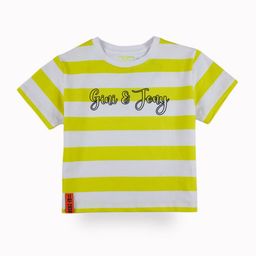 Gini and Jony Girls Printed Horizontal Striped Regular Crop Top-picture-2