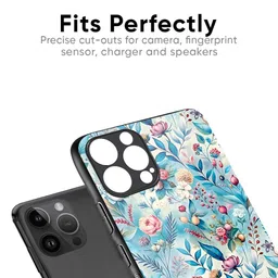 QRIOH Floral Printed iPhone 12 Pro Max Back Case Mobile Accessories image 2