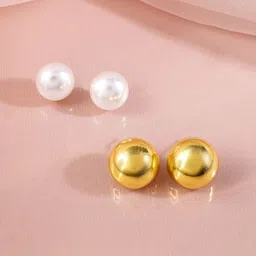 Rubans Voguish Circular Studs Earrings-picture-33