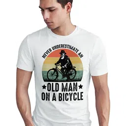 Seekbuylove Men Printed Round Neck Short Sleeves Bio Finish Cotton T-shirt-picture-36